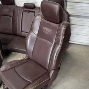 2003-2018 dodge ram 1500 2500 brown leather longhorn front and rear seats