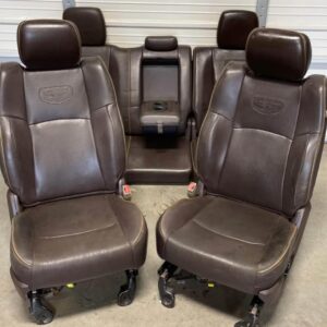 2009-2018 Dodge Ram 2500 3500 brown leather longhorn front and rear seats
