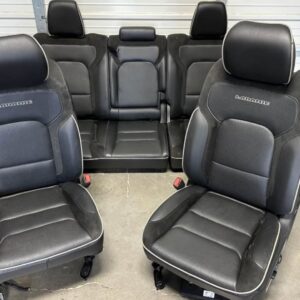 dodge ram 1500 2500 black leather laramie front and rear seats